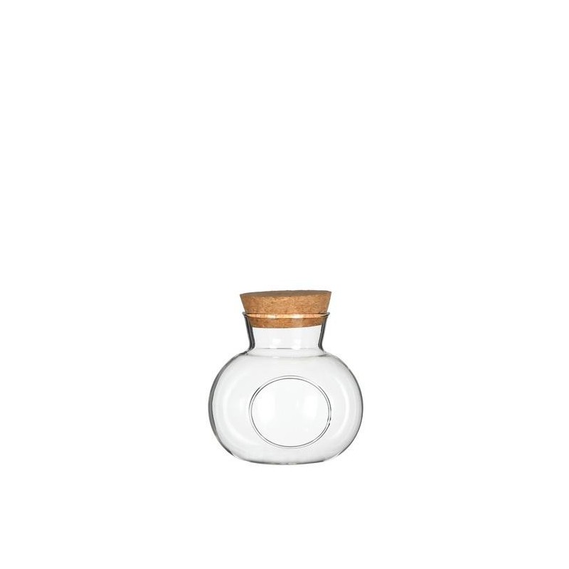 Boule en verre avec bouchon Ø10 H.10 cm – verrerie en gros