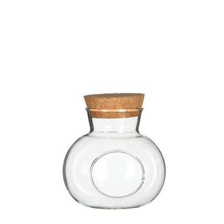 Boule en verre avec bouchon Ø14 H.15 cm – verrerie pour décoration de mariage, vente en gros aux fleuristes