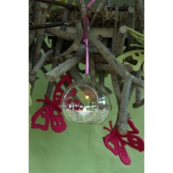 Boule en verre à fond plat pour bougie chauffe-plat Ø10 cm – verrerie pour décoration de mariage, vente en gros aux fleuristes
