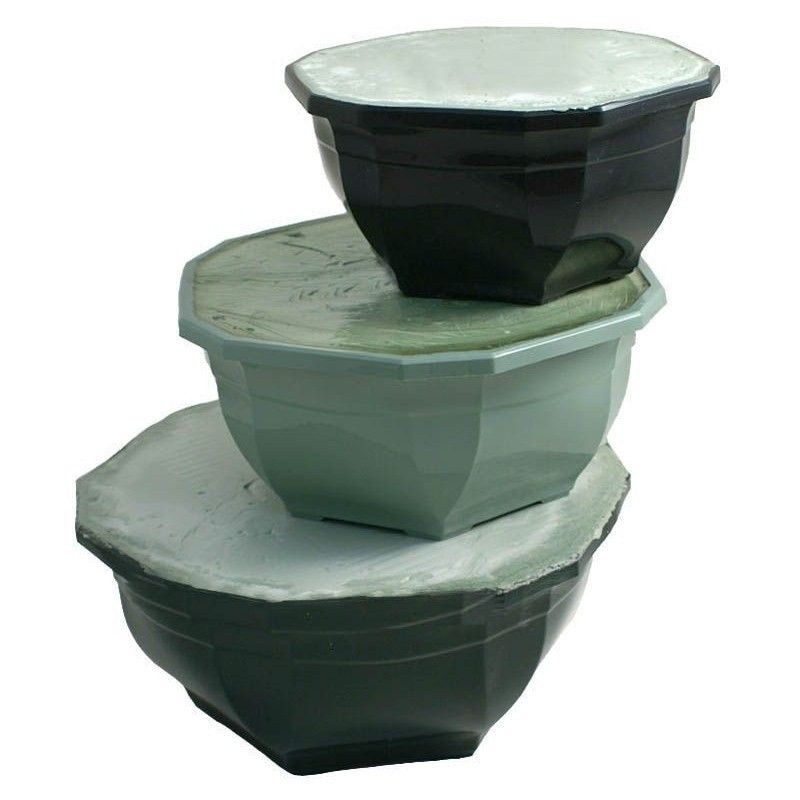 Coupes Océa garnies de mousse sèche pour fleurs artificielles, grossiste en supports funéraires