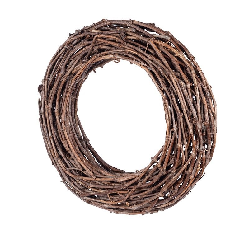 Couronne en rotin naturel Ø50 cm à garnir - grossiste en vannerie pour fleuristes