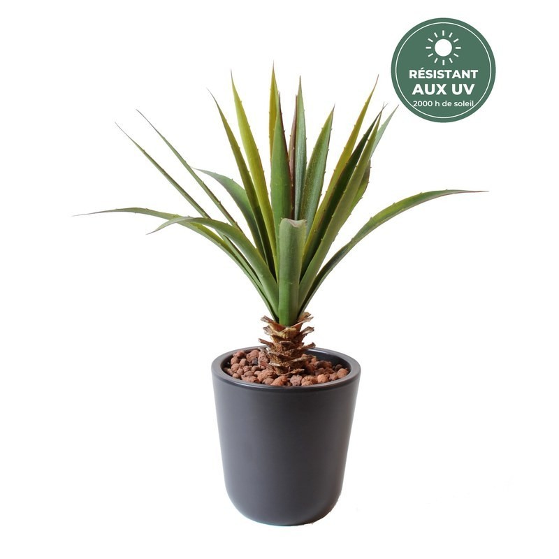 Aloe ferox artificiel vert 45 cm, grossiste en plantes artificielles