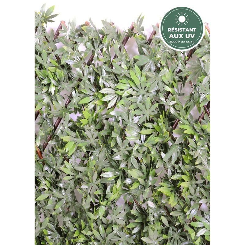 Palissade d'aralia artificiel vert 100 cm, brise-vue en vente en gros pour professionnels