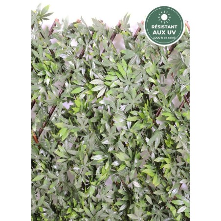 Palissade d'aralia artificiel vert 100 cm, brise-vue en vente en gros pour professionnels