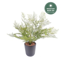 Asparagus artificiel sur piquet vert 50 cm, grossiste en feuillage artificiel