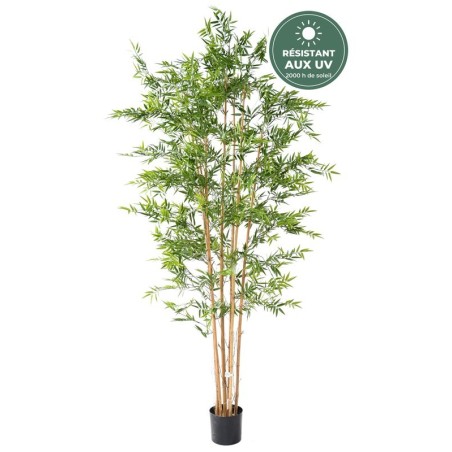 Bambou japonais artificiel en pot vert 240 cm, grossiste en bambous artificiels
