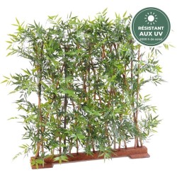 Haie dense de bambou japonais artificiel vert 110 cm, grossiste en plantes artificielles