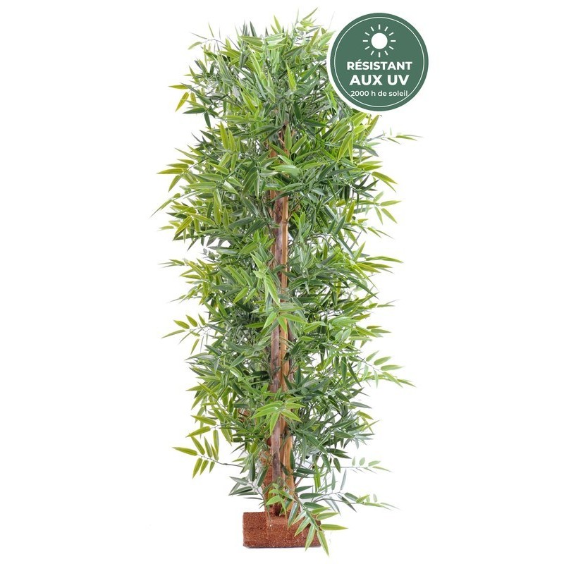 Haie dense de bambou japonais artificiel vert 110 cm, vente en gros pour cafés et restaurants