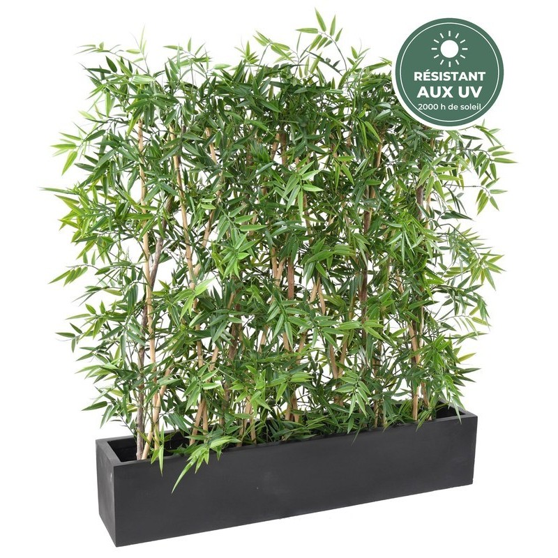 Haie dense de bambou japonais artificiel vert 110 cm, vente en gros pour cafés et restaurants