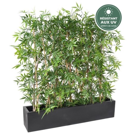 Haie dense de bambou japonais artificiel vert 110 cm, vente en gros pour cafés et restaurants
