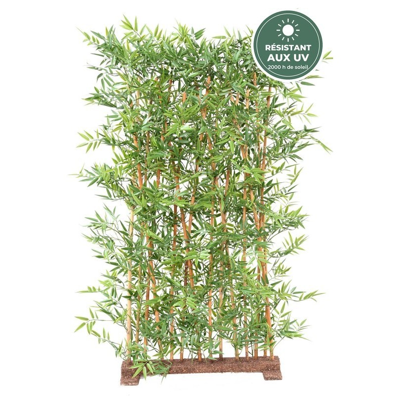 Haie de bambou japonais artificiel sur socle vert 150 cm, vente en gros pour commerçants