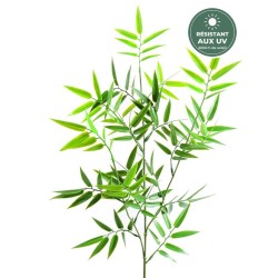 Branche de bambou japonais artificiel vert 70 cm, grossiste en feuillage artificiel
