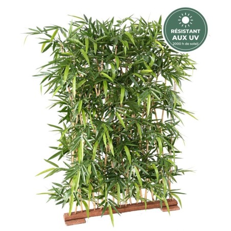 Haie de bambou artificiel sur socle vert 150 cm, grossiste en plantes artificielles
