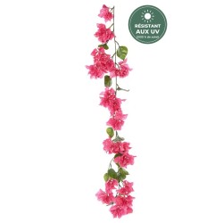 Guirlande de bougainvillée artificielle fuchsia 110 cm, grossiste en fleurs artificielles