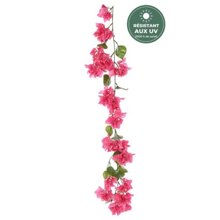 Guirlande de bougainvillée artificielle fuchsia 110 cm, grossiste en fleurs artificielles