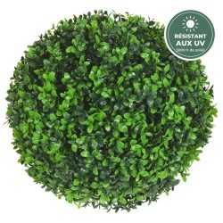 Boule de buis artificiel vert 32 cm, vente en gros pour commerçants