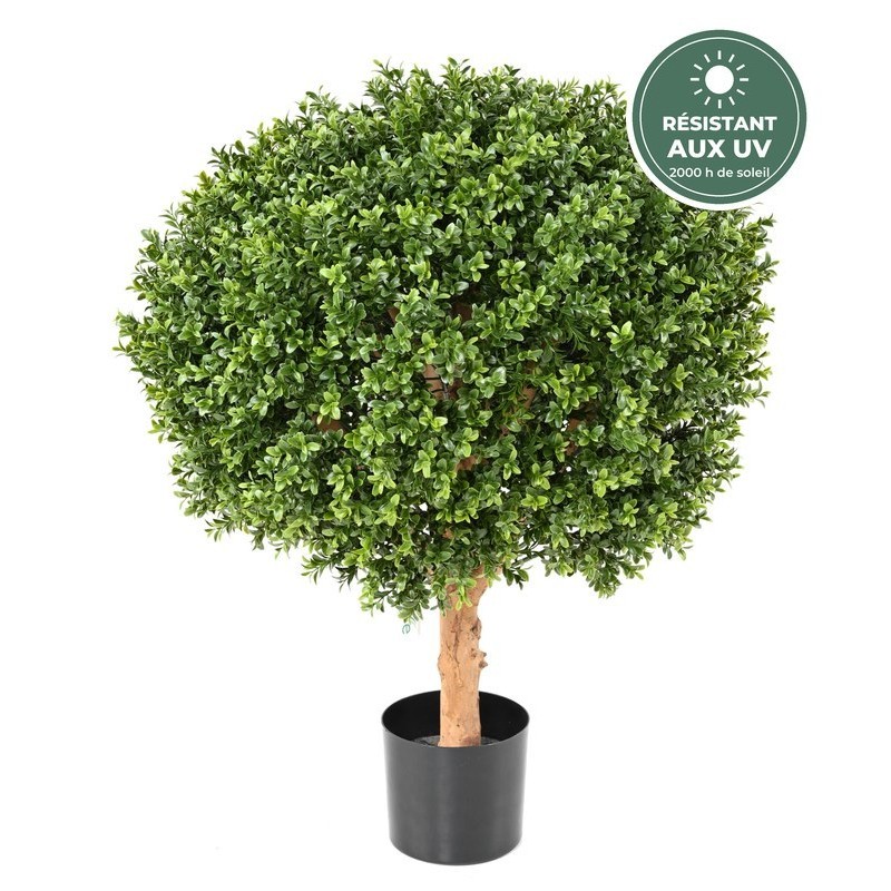 Buis boule artificiel touffu vert, 65 cm – vente en gros pour fleuristes