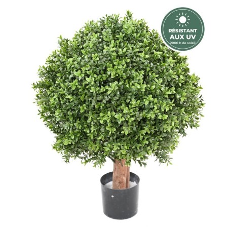 Buis boule régulier artificiel vert, 65 cm – grossiste en feuillage artificiel