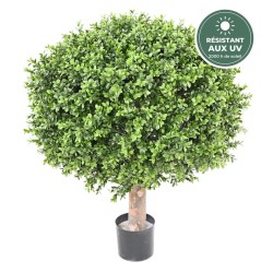Buis boule régulier artificiel vert, 77 cm – plante artificielle en gros pour commerçants
