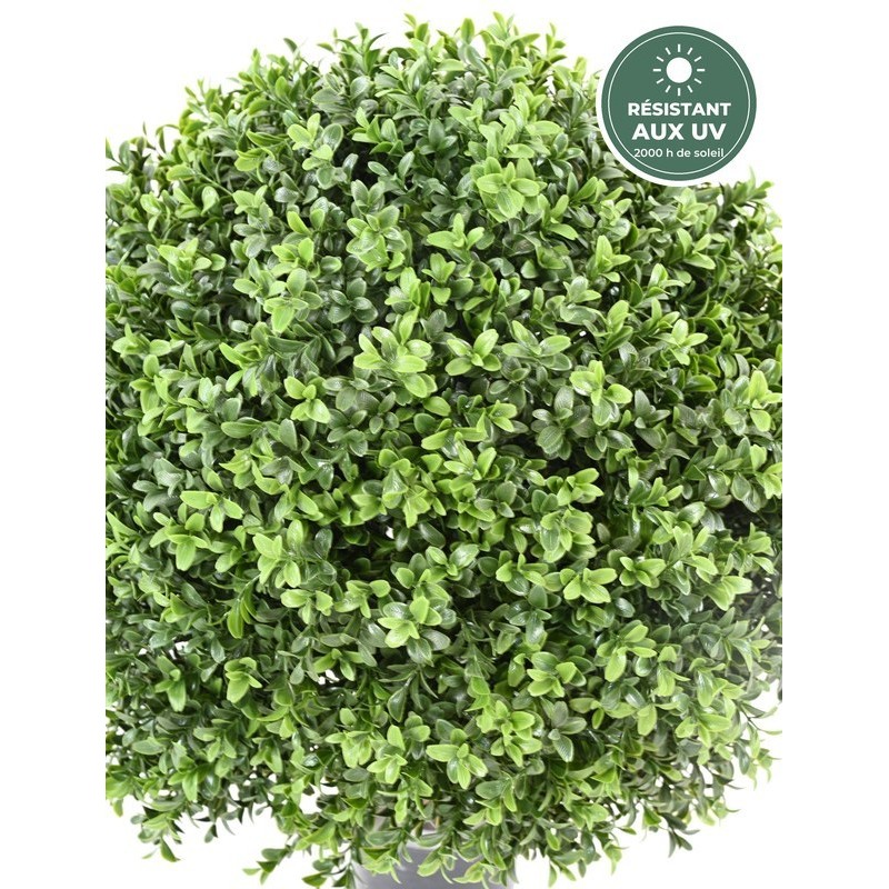 Buis boule régulier artificiel vert, 65 cm – grossiste fleuriste à Saint-Étienne