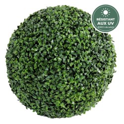 Boule de buis artificielle sans pot vert, Ø 38 cm – plantes d'extérieur en gros pour professionnels