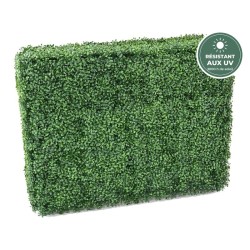 Haie de buis artificielle vert, 110 × 83 cm – grossiste en topiaires artificielles