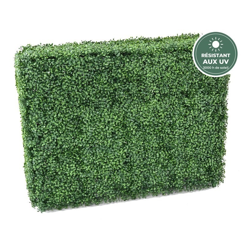 Haie de buis artificielle vert, 110 × 83 cm – grossiste en topiaires artificielles