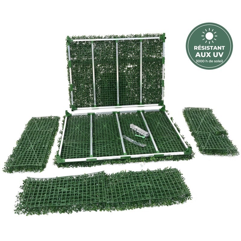Haie de buis artificielle vert, 110 × 83 cm – grossiste en plantes artificielles
