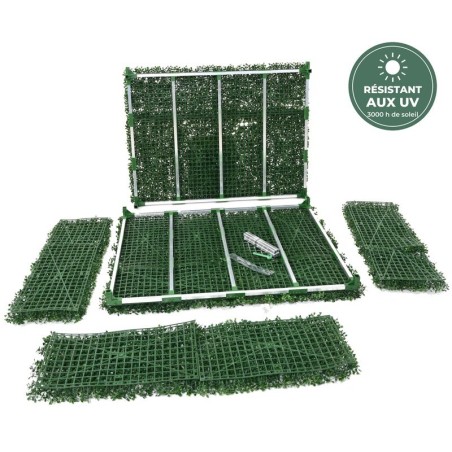 Haie de buis artificielle vert, 110 × 83 cm – grossiste en plantes artificielles