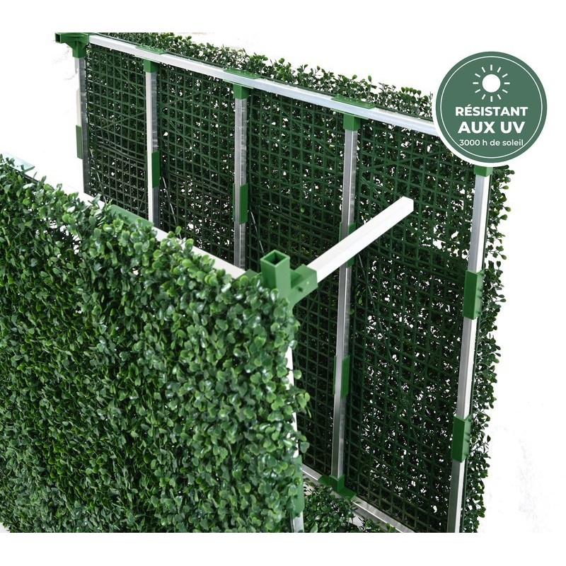 Haie de buis artificielle vert, 110 × 83 cm – vente en gros pour fleuristes