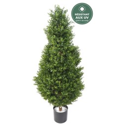 Buis cône artificiel vert, 125 cm – vente en gros pour fleuristes