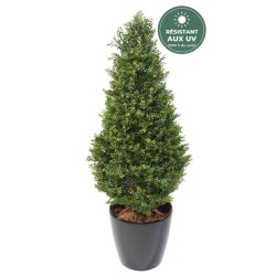 Buis cône artificiel vert, 125 cm – grossiste en feuillage artificiel