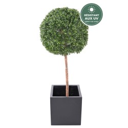 Buis tige boule artificiel vert, 140 cm – grossiste en plantes artificielles