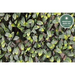 Palissade de charme artificiel grandes feuilles vert, 100 × 200 cm – grossiste fleuriste à Saint-Étienne