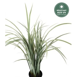 Citronnelle artificielle en pot gris-vert, 90 cm – plante artificielle en gros pour commerçants
