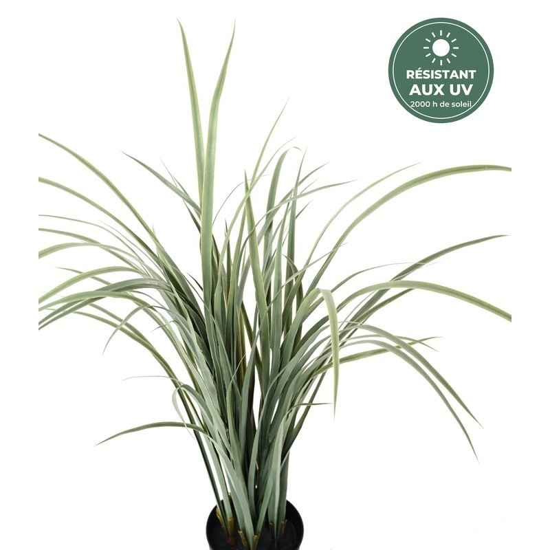 Citronnelle artificielle en pot gris-vert, 90 cm – plante artificielle en gros pour commerçants