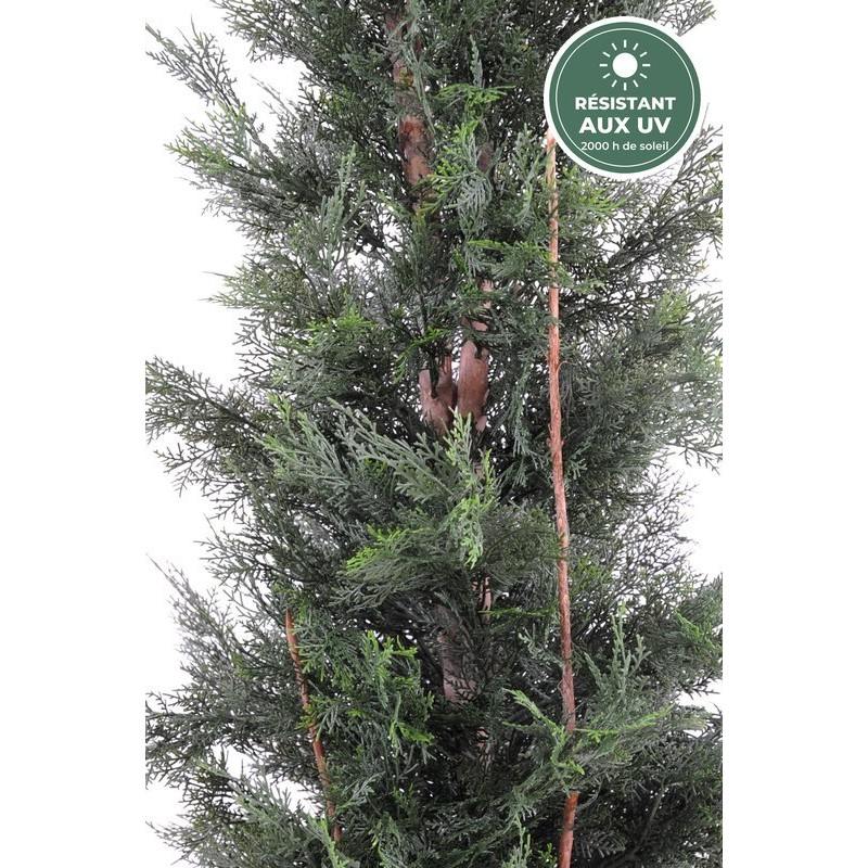 Cyprès de Lawson artificiel vert, 150 cm – achat en gros pour terrasses et vitrines