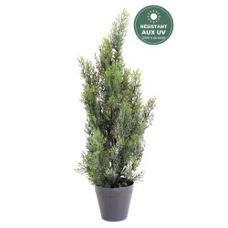 Cyprès artificiel en pot vert, 60 cm – grossiste en plantes artificielles