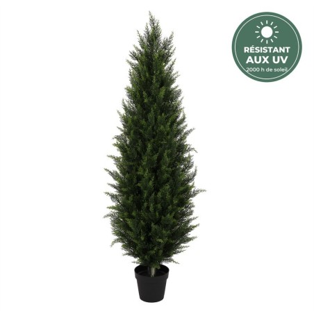 Cyprès colonne artificiel vert, 160 cm – plante artificielle en gros pour commerçants