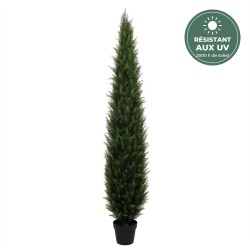Cyprès colonne artificiel vert, 190 cm – grossiste en décoration végétale