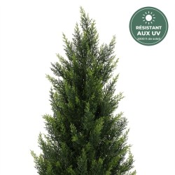 Cyprès colonne artificiel vert, 160 cm – plantes d'extérieur en gros pour professionnels