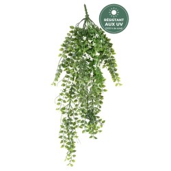 Dischidia fleuri artificiel blanc 65 cm résistant aux UV, grossiste en plantes artificielles