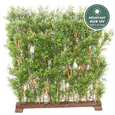 Haie d'eucalyptus artificielle verte 110 cm résistante aux UV, grossiste en plantes artificielles