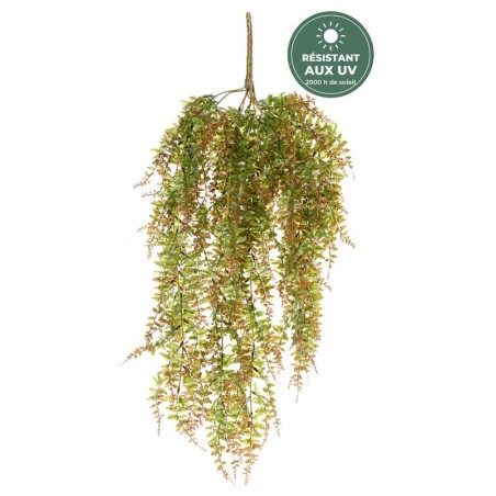 Chute de fougère artificielle verte 90 cm résistante aux UV, grossiste en feuillage artificiel