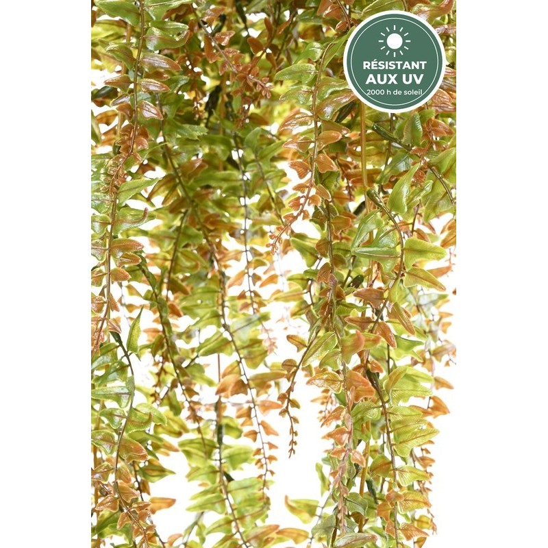 Chute de fougère verte 90 cm, feuillage retombant, vente en gros pour fleuristes