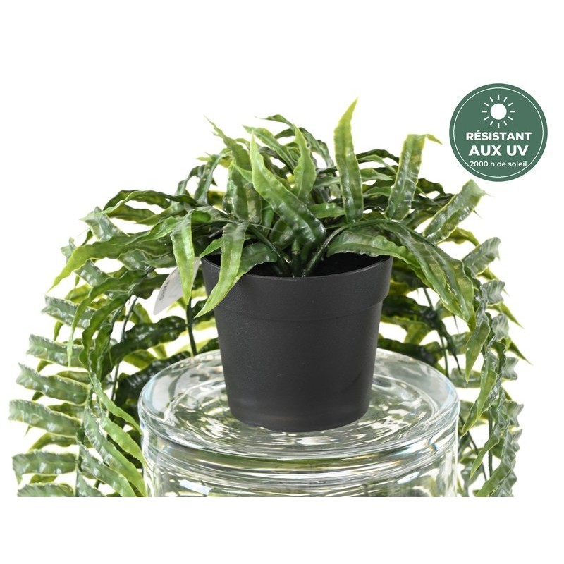 Fougère tombante artificielle verte 75 cm, grossiste en plantes artificielles pour façades