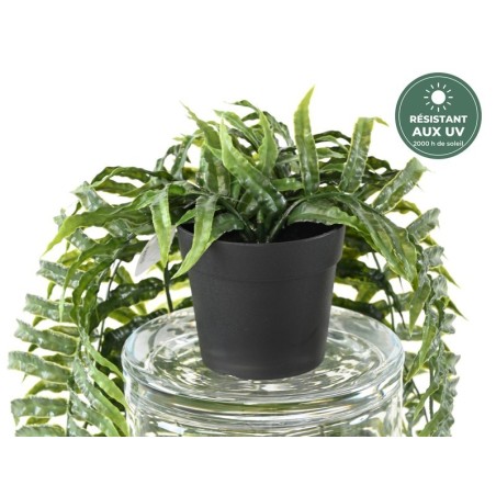 Fougère tombante artificielle verte 75 cm, grossiste en plantes artificielles pour façades
