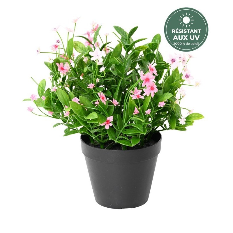 Hélianthe artificiel rose 30 cm, vente en gros pour commerçants