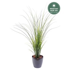 Herbe de rivière artificielle verte 120 cm en pot, résistante aux UV, grossiste en plantes artificielles
