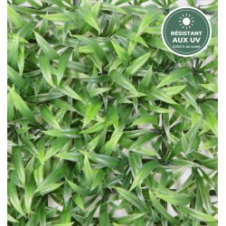 Plaque d'herbe large verte 30 × 30 cm, détail des feuilles, vente en gros pour fleuristes